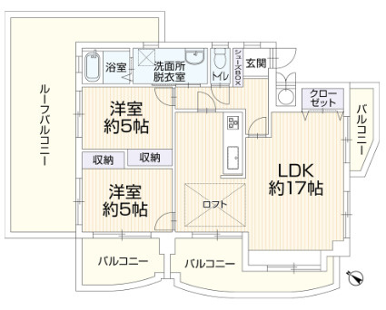 【間取り】 | ロワールマンション周船寺☆仲介手数料無料☆