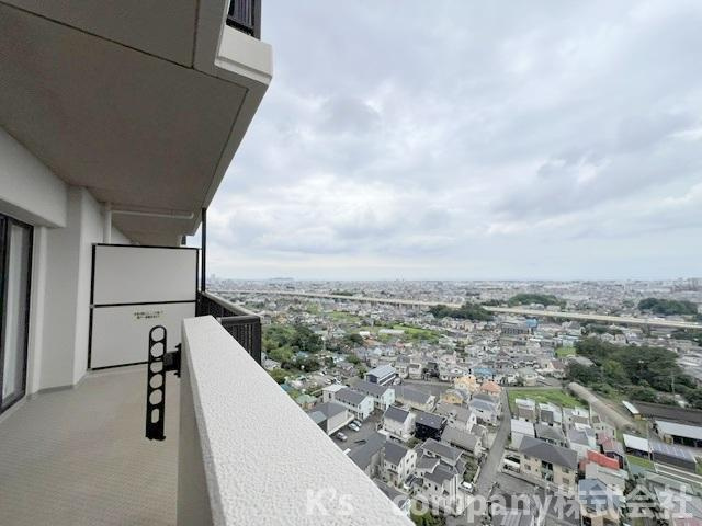 茅ヶ崎市甘沼　オクトス湘南茅ヶ崎ヴィスタヒルの展望|天候が良いと相模湾と江ノ島全体を望むことができます♪