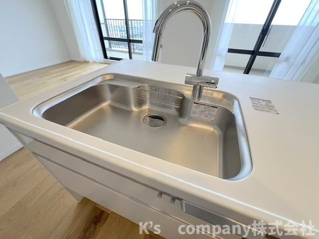 茅ヶ崎市甘沼　オクトス湘南茅ヶ崎ヴィスタヒルのキッチン|耐久性に優れたステンレス素材のシンク◇
