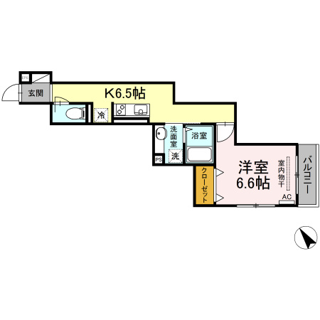 コンフォート新治の間取り