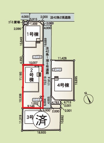 Cradlegarden　 ひたちなか市津田　第3　2の前面道路含む現地写真|敷地面積約65坪。気になる他の物件と合わせての現地ご案内も可能です。お気軽にお問い合わせください。

