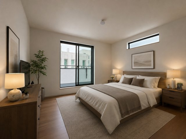 青梅市裏宿町　新築戸建全4棟の洋室|【洋室3】ゆったりとした7.5帖の主寝室。大きなベッドやサイドテーブルを配置してもゆとりあるレイアウトが可能です。