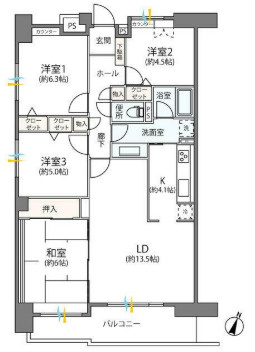コア・スターレ西大井の間取り