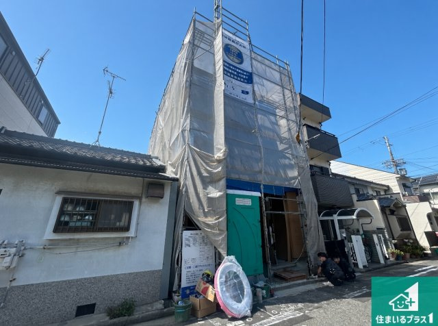 ◆堺市堺区六条通　新築一戸建ての外観|現在建築中！落ち着いた街並みで新生活を始めることが出来そう！周辺の物件も併せてご紹介させて頂きます！