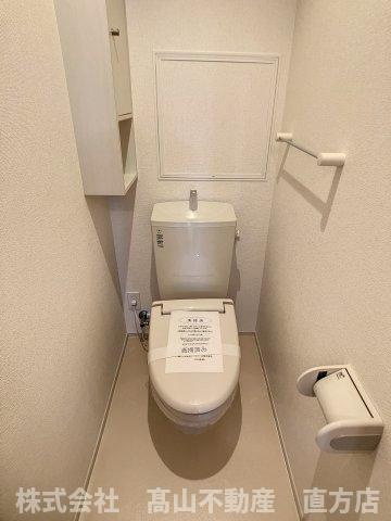直方市大字感田のアパートのトイレ
