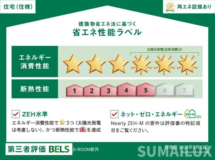 ザ　スターリング新外の省エネ性能ラベル
