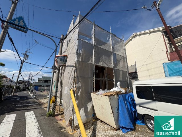 堺市東区日置荘西町　第1期　新築一戸建ての前面道路含む現地写真|現在建築中！落ち着いた街並みで新生活を始めることが出来そう！周辺の物件も併せてご紹介させて頂きます！