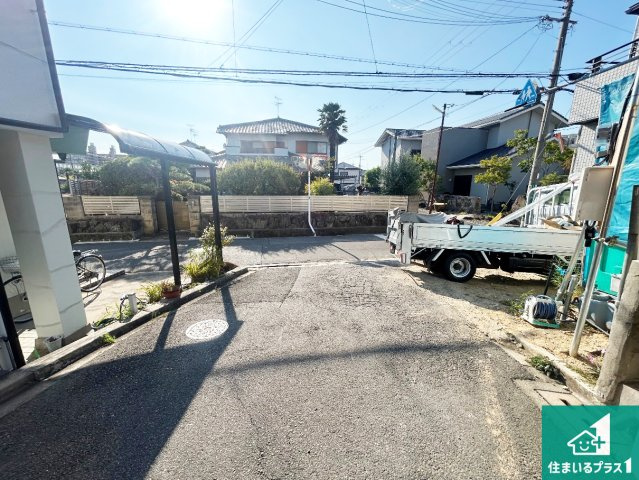 堺市東区日置荘西町　第1期　新築一戸建ての前面道路含む現地写真|現在建築中！落ち着いた街並みで新生活を始めることが出来そう！周辺の物件も併せてご紹介させて頂きます！