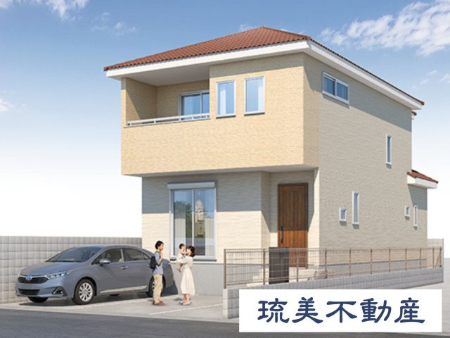 糸満市西崎（全2棟）ラスト1号棟の外観パース|1号棟　外観パースです