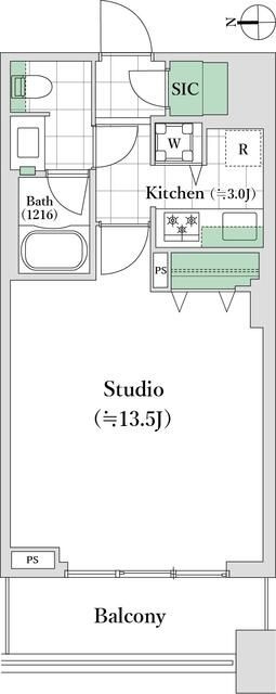 コンシェリア西新宿ＴＯＷＥＲ’Ｓ　ＷＥＳＴの間取り