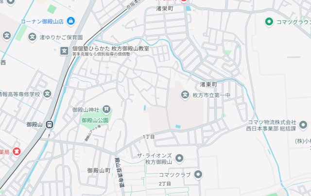 29日(土)30日(日)現地ご見学可能！　枚方市渚元町　限定1邸の地図