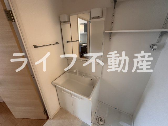 アルファA棟の独立洗面台