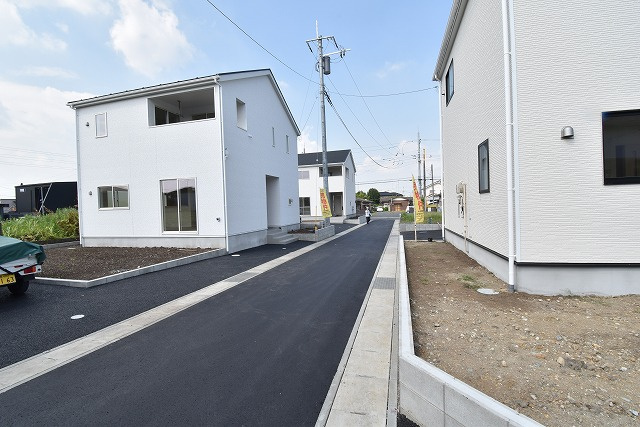 Cradlegarden　 ひたちなか市津田　第3　4の前面道路含む現地写真|現地撮影（2026年8月）