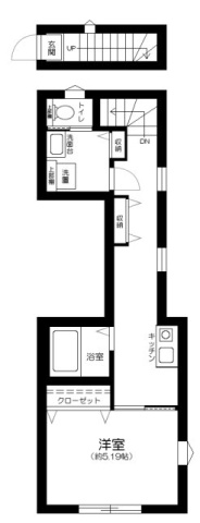 調布市飛田給２丁目のアパートの間取り