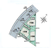 藤沢市円行　新築戸建　全３棟3号棟の区画図