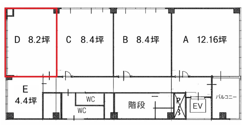 サイカビルの区画図