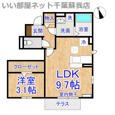 サンアベニューⅣの間取り|ひと味違う？不動産屋のイメージを変えたい！『いい部屋ネット千葉蘇我店』へ是非お越しください♪