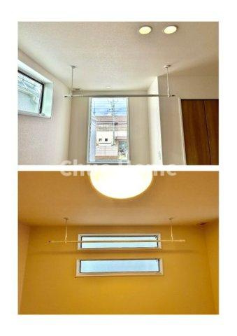 葛飾区西新小岩4丁目新築分譲住宅の内装|室内物干し