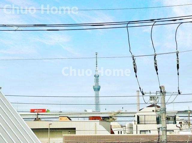 葛飾区西新小岩4丁目新築分譲住宅の展望|スカイツリーが望めます