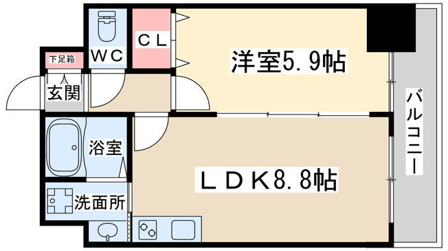 【間取り】 | エスフォート福島ラルーナ