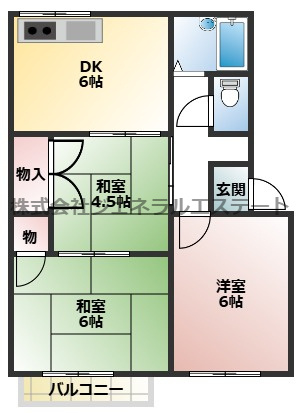 コーポ桑才C棟の間取り