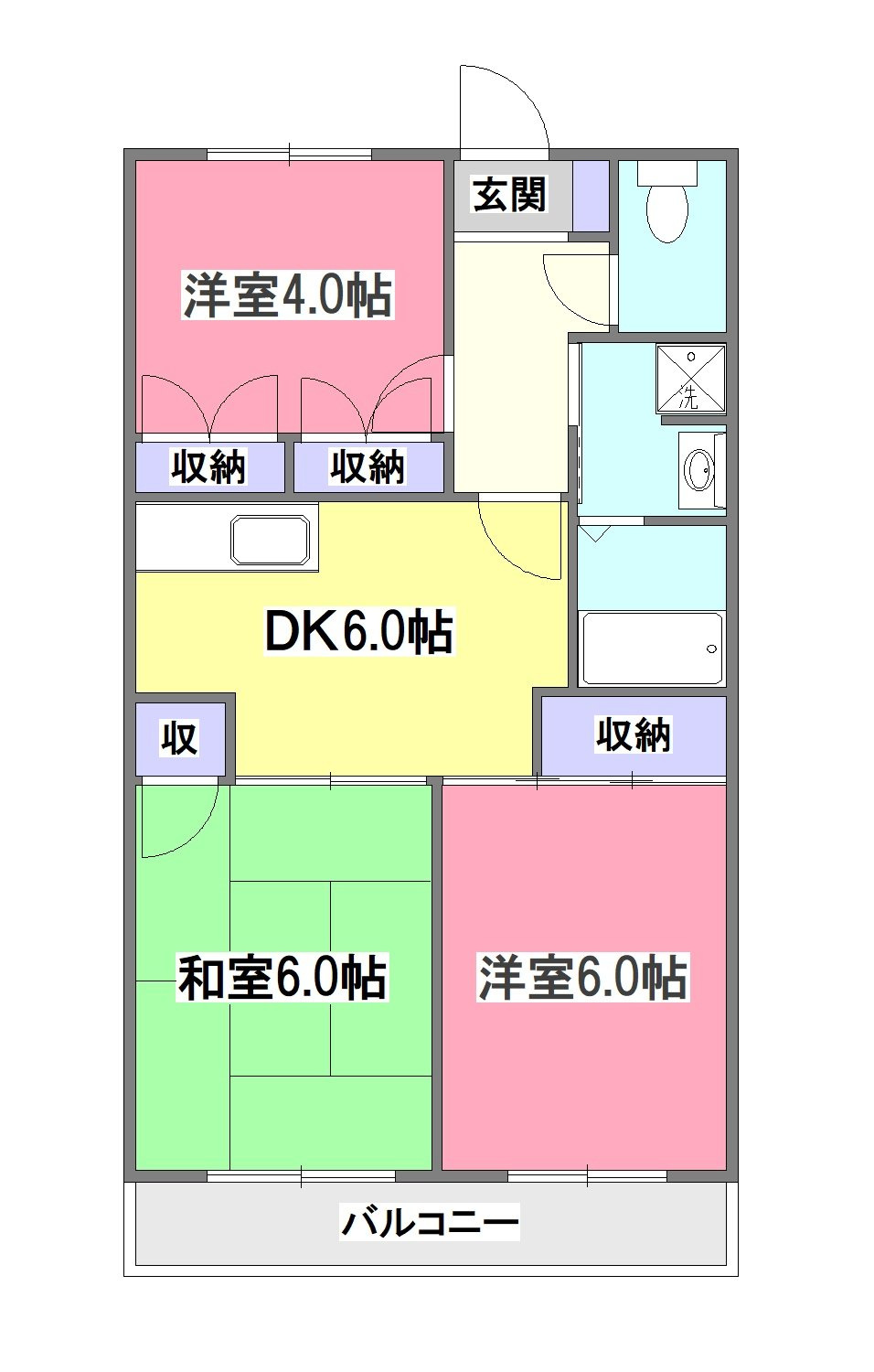 リエス清瀬旭が丘の間取り