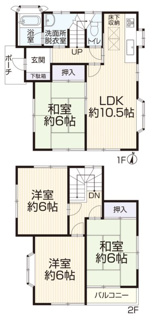 【間取り】 | 再生住宅　横浜市泉区中田西４丁目 | 間取り