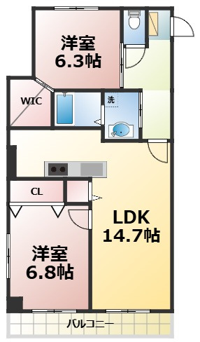 【間取り】 | C.P.主税町レジデンス