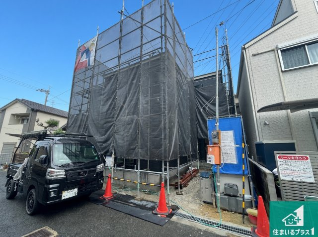 ■交野市倉治　第1期　新築一戸建ての外観|現在の進捗状況です！順調に作業進行中、完成が待ち遠しいです！詳細の間取り等、お気軽にお問い合わせください！