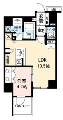 サンクレイドル御苑内藤町の間取り