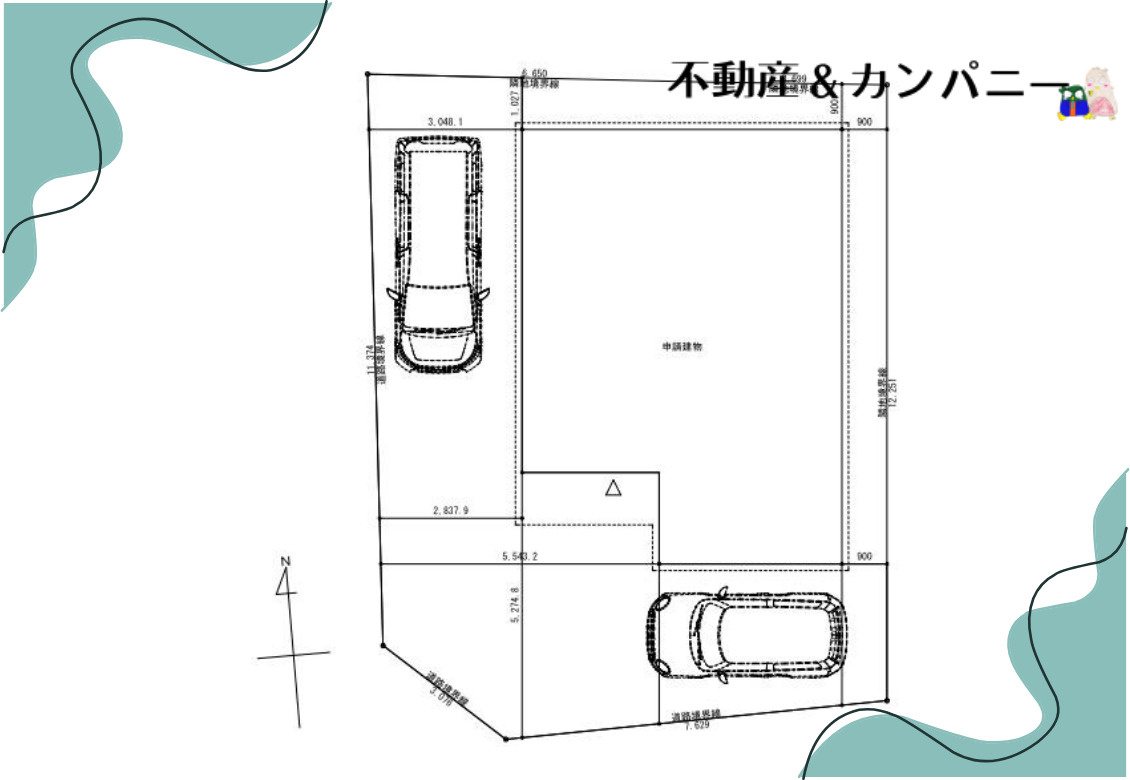 LAVIE中村2601　松山市中村4丁目新築戸建の区画図