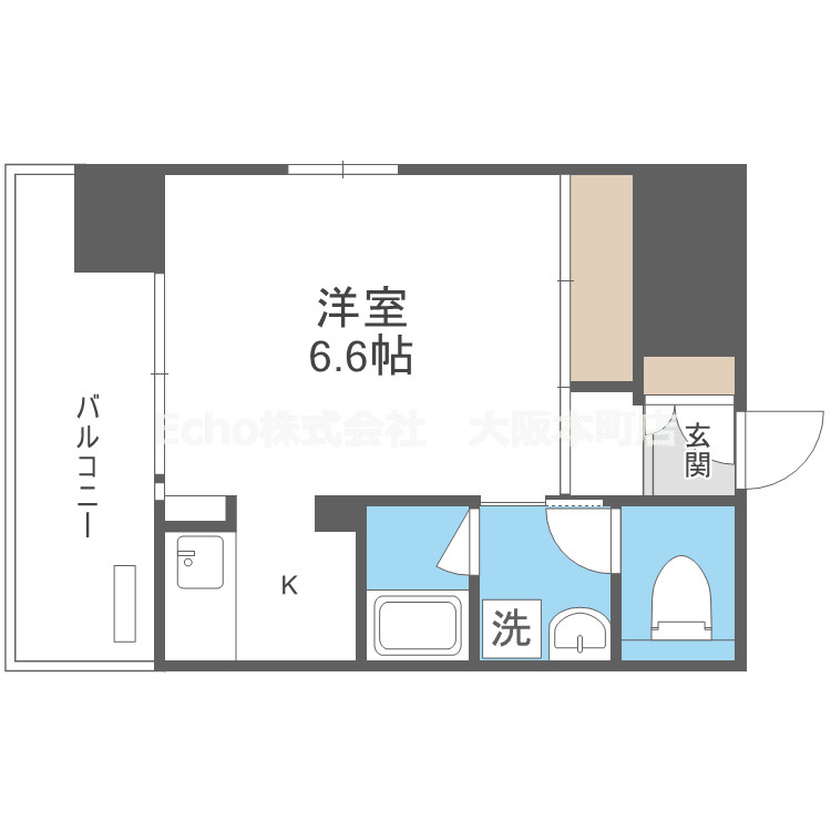 ジュネーゼ京町堀パークサイドの間取り
