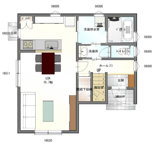 ピースタウン東近江外町Ⅰ建売の区画図|1階図面｜ピースタウン東近江外町