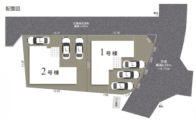1号棟の区画図