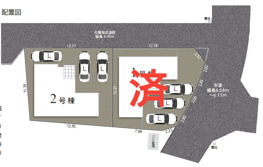 1号棟の区画図