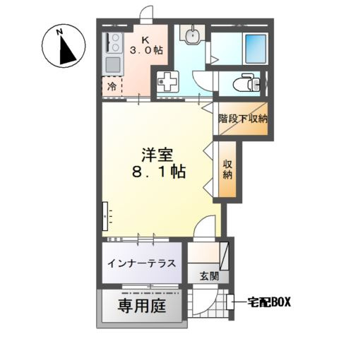 仮）川越市小ヶ谷アパート新築工事の間取り