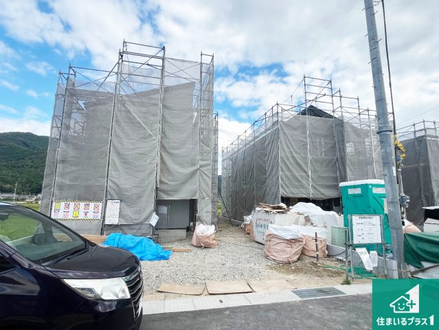 丹波市柏原町南多田　新築一戸建ての外観|現在の進捗状況です！順調に作業進行中、完成が待ち遠しいです！詳細の間取り等、お気軽にお問い合わせください！