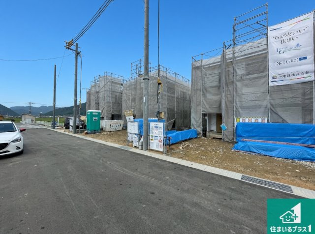 丹波市柏原町南多田　新築一戸建ての外観|現在の進捗状況です！順調に作業進行中、完成が待ち遠しいです！詳細の間取り等、お気軽にお問い合わせください！