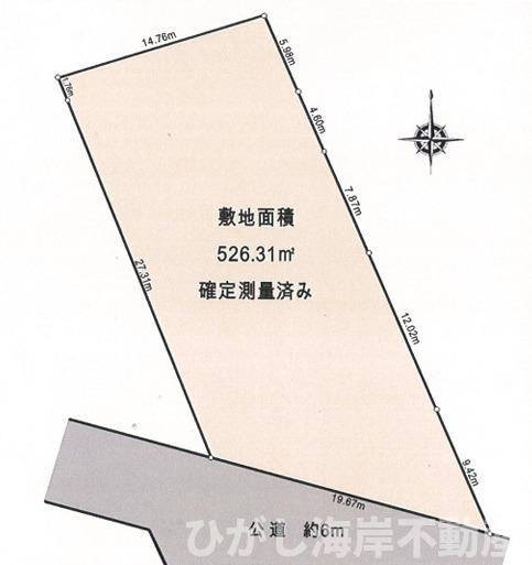 茅ヶ崎市南湖6丁目　売地の土地図|土地図