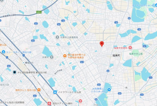 加古郡稲美町国岡　中古戸建の地図