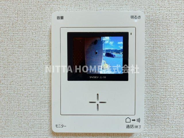サンリットタウン日高Ⅱのセキュリティ|モニタ付きインターホン設置済み◎