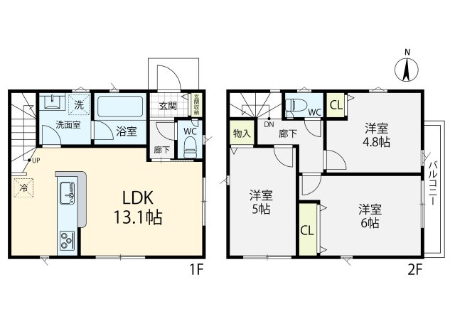 東村山市青葉町3丁目　新築戸建の画像
