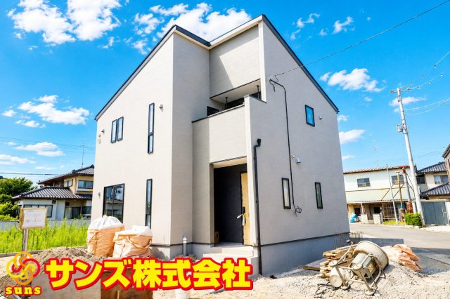 郡山市大槻町字上柵　　　1号棟　　　大槻小学校、大槻中学区　の外観パース|南東側から見た外観CGパース♪