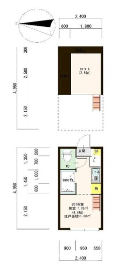 【間取り】 | ハーモニーテラス和田Ⅱ