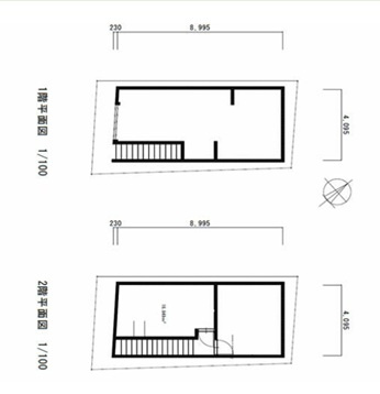 厚木市中町３丁目の店舗事務所の間取り