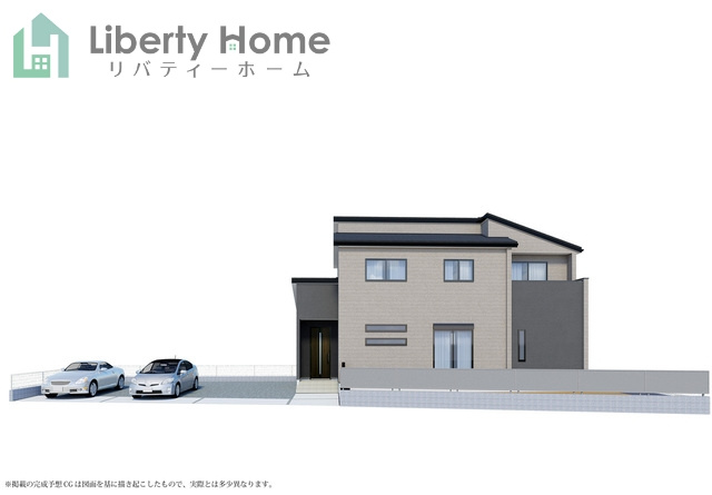 水戸市堀町第24　新築戸建の完成予想図