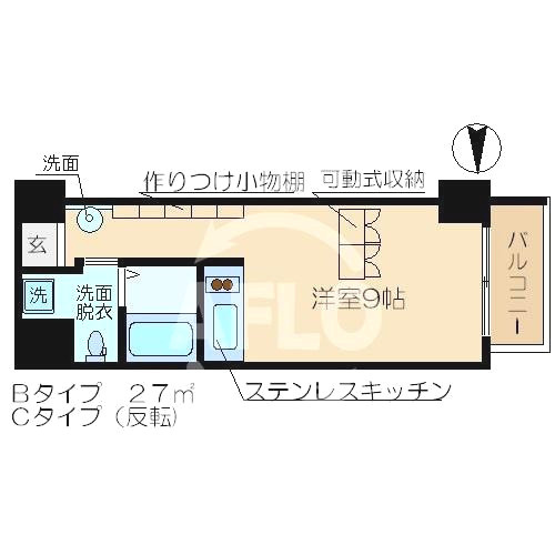 SK TOWER心斎橋EASTの間取り|SK TOWER心斎橋EAST　間取り