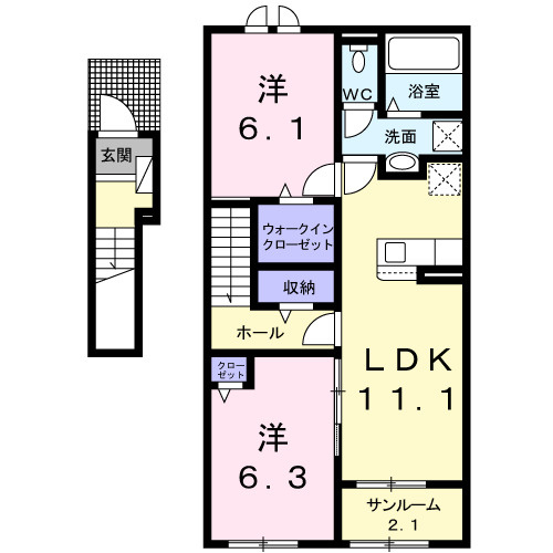 イルクオーレⅠの間取り