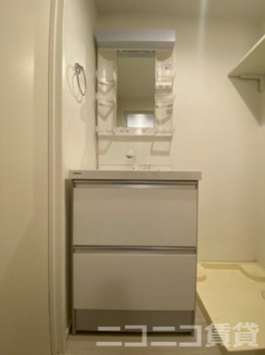 【独立洗面台】 | ハーモニーテラス足立Ⅷ | 別号室イメージの為、現状を優先致します。