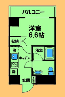 【間取り】 | Conde相模原 | 間取り図：反転タイプ